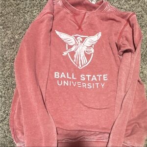 Ball State University Vintage Red Crewneck Sweatshirt